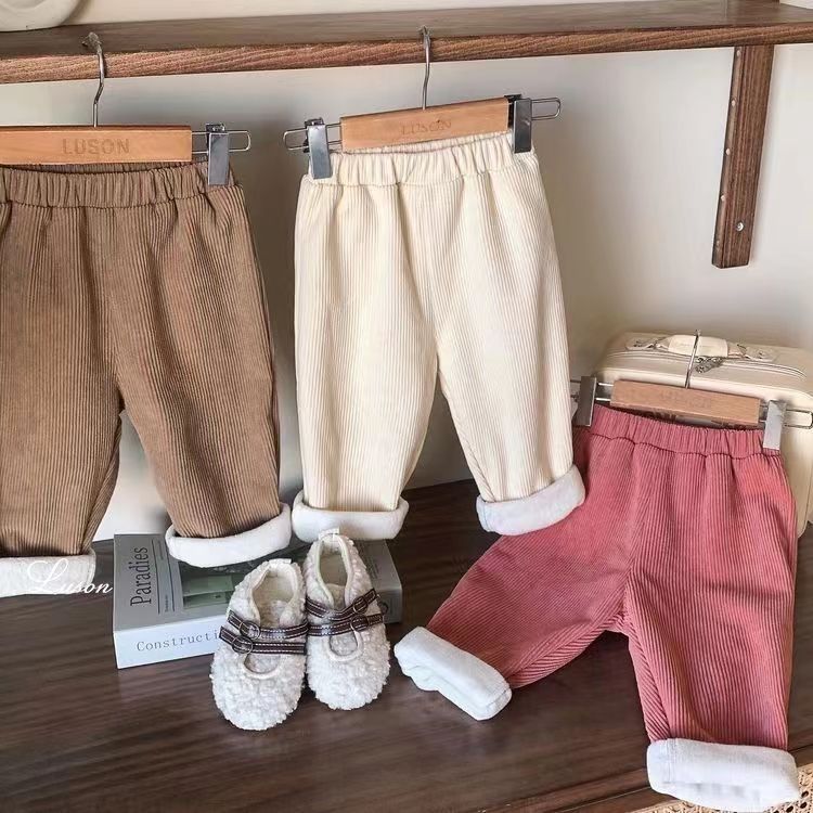 Corduroy Pant Warm - Ropa de otoño e invierno para