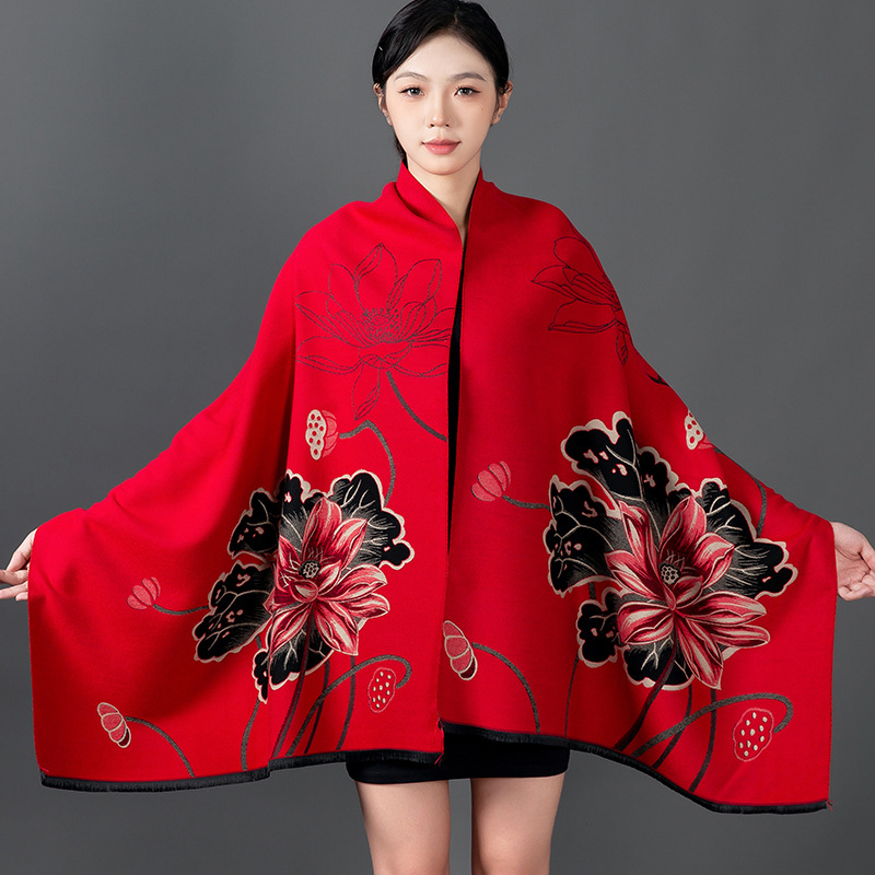 Shawl Wrap Winter - Chal de invierno para mujer, bufanda