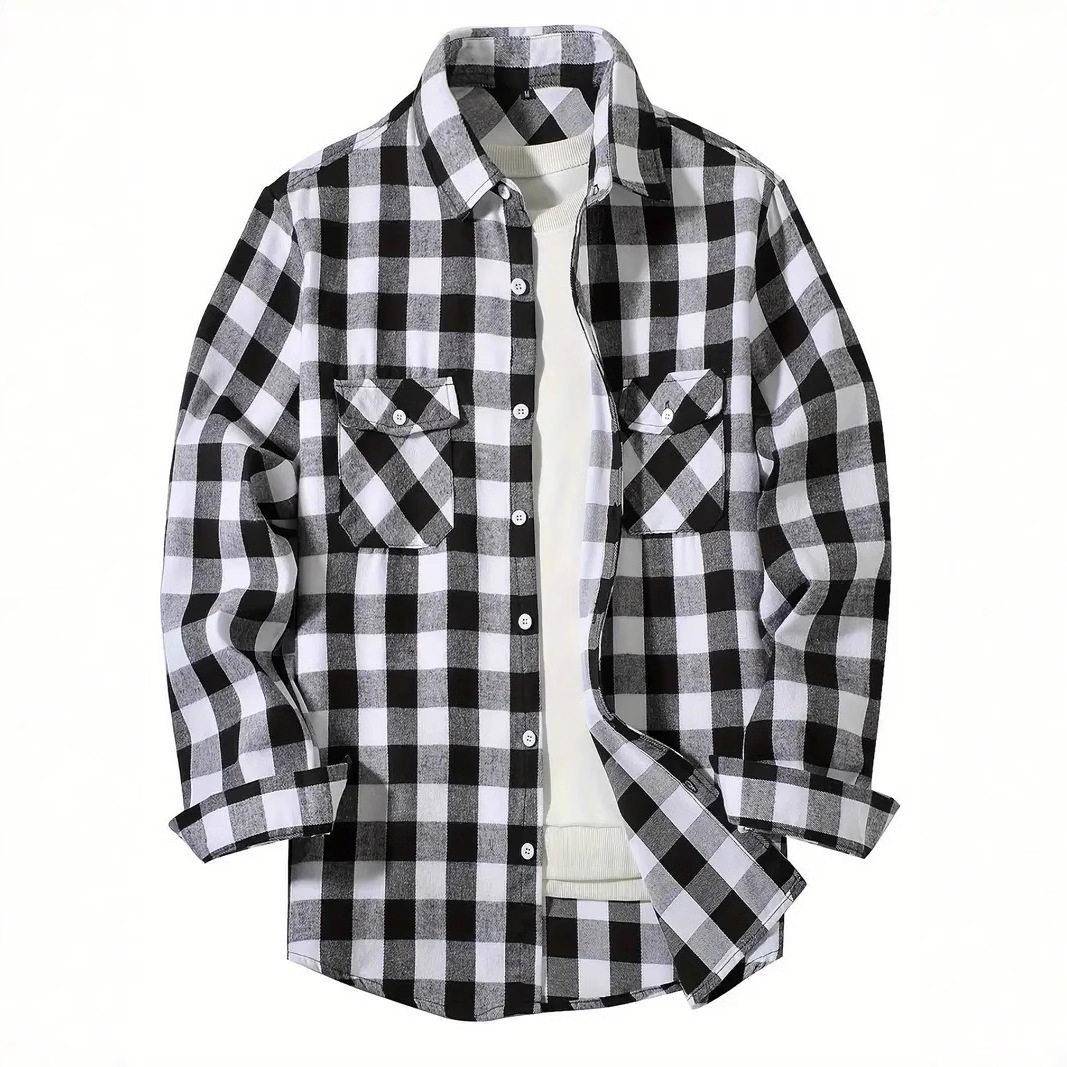 Flannel Shirt Lined - Camisa Chaqueta de Franela para Hombre