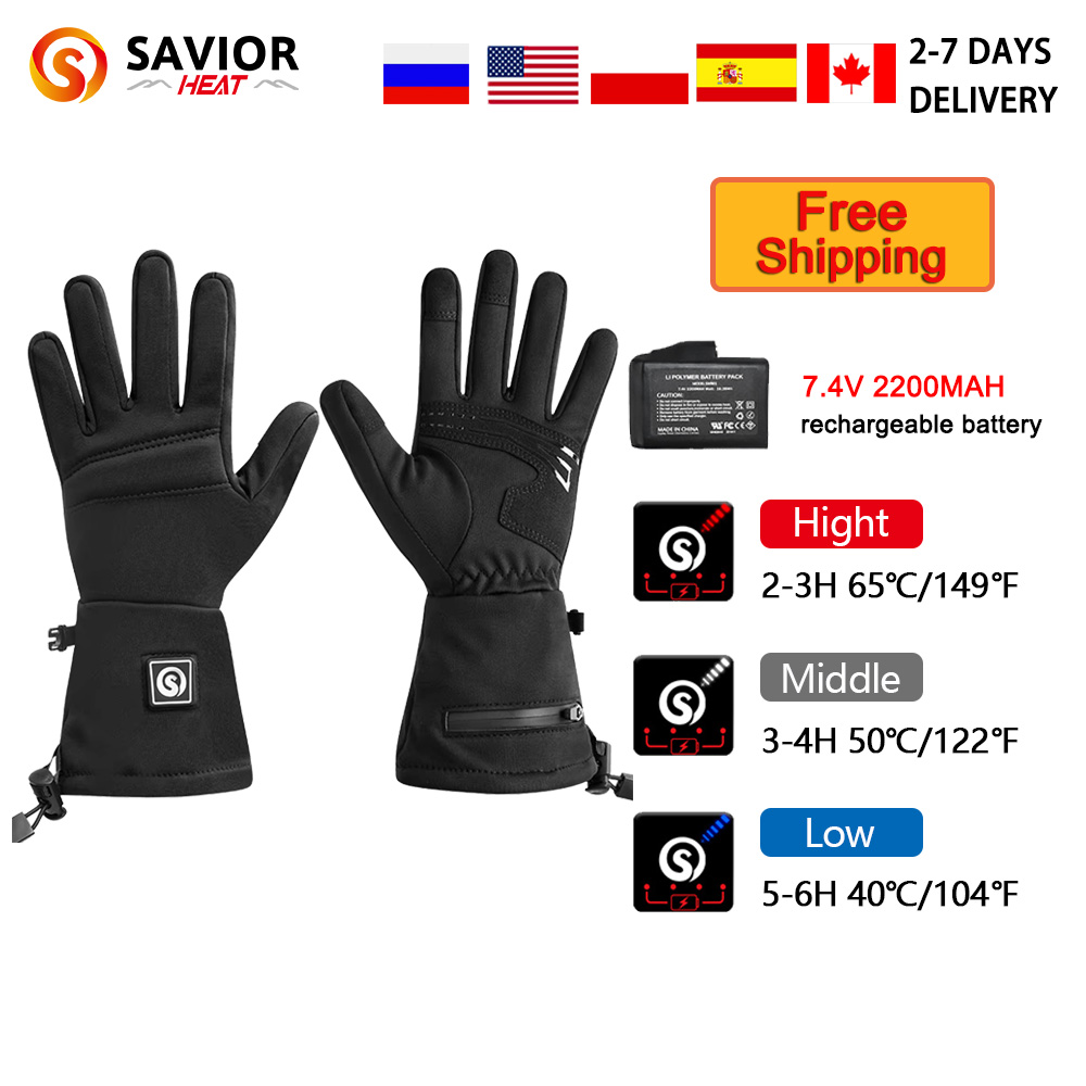 Touch Screen Gloves - Snow Deer S18 guantes calefactables de
