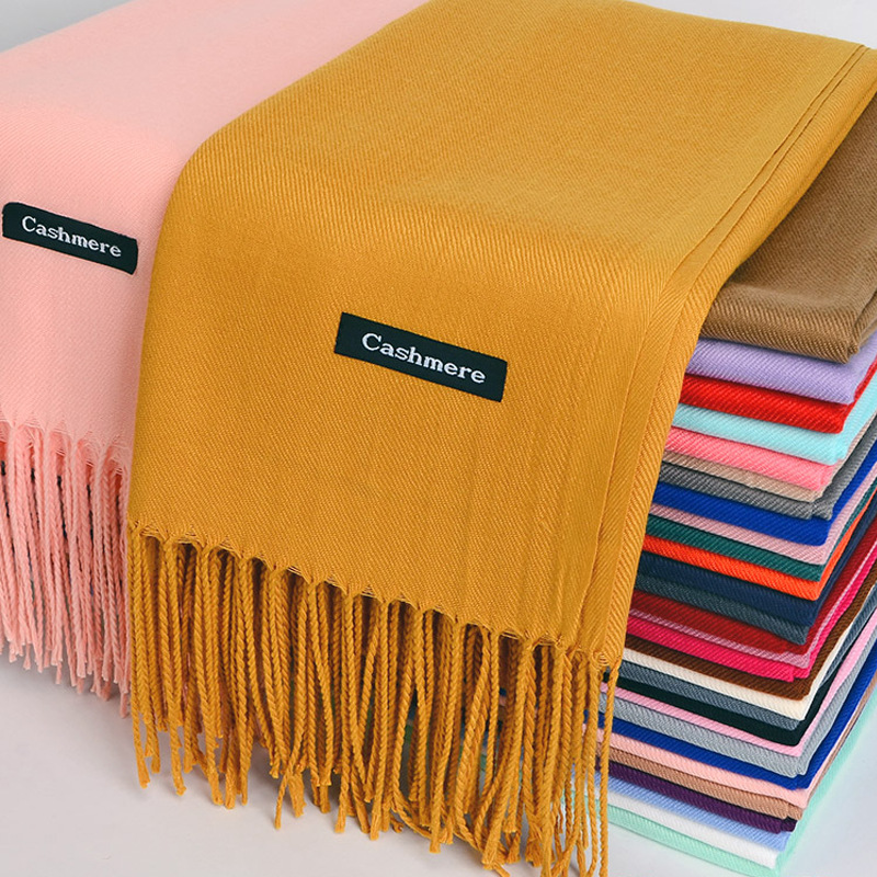 Cashmere Pashmina Wrap - Bufanda multiusos de Cachemira de imitación,