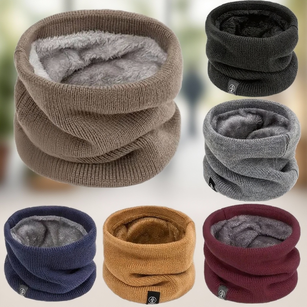 Neck Gaiter Fleece - Bufanda de punto cálida de felpa