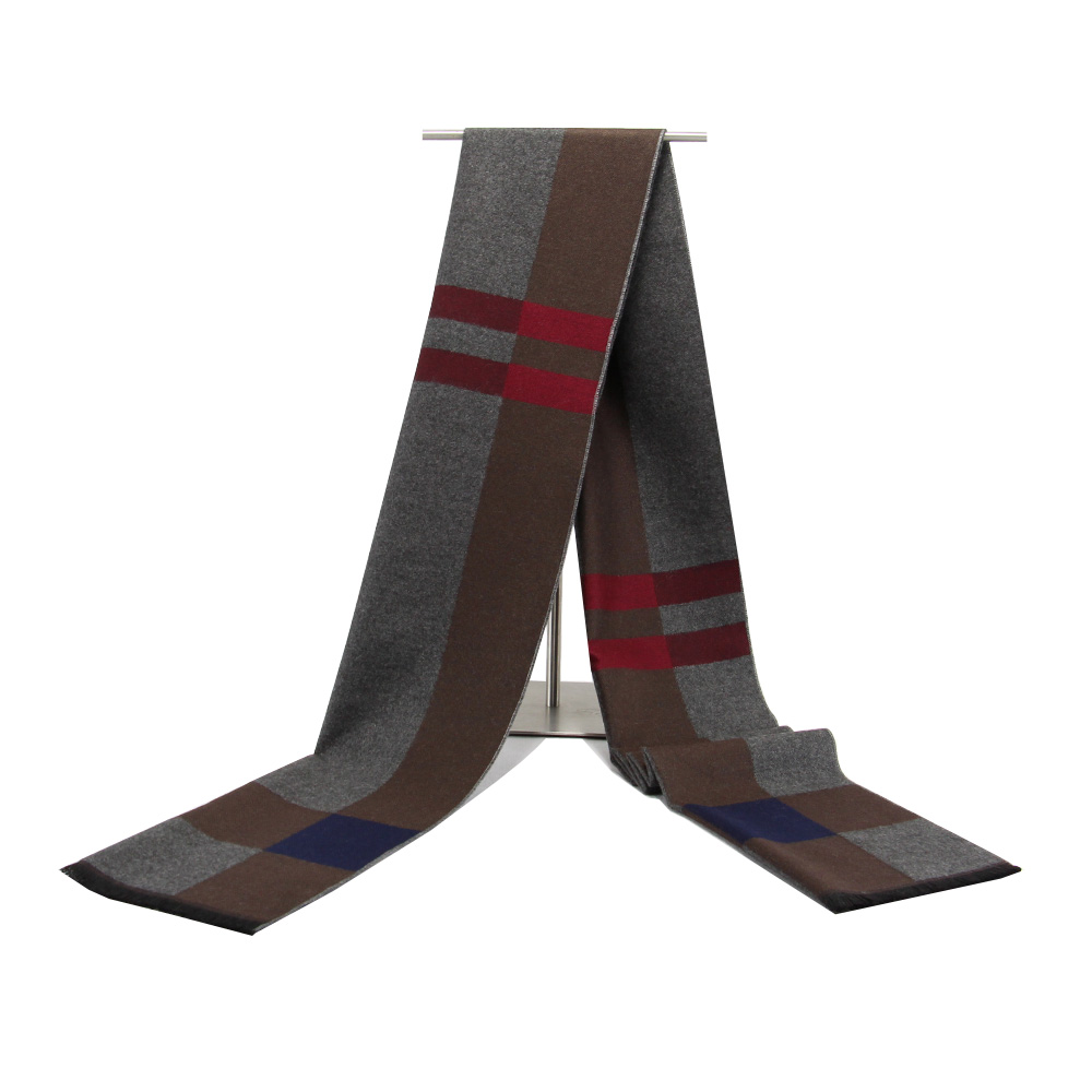 Wool Scarf Men - 2017 nueva bufanda a cuadros para