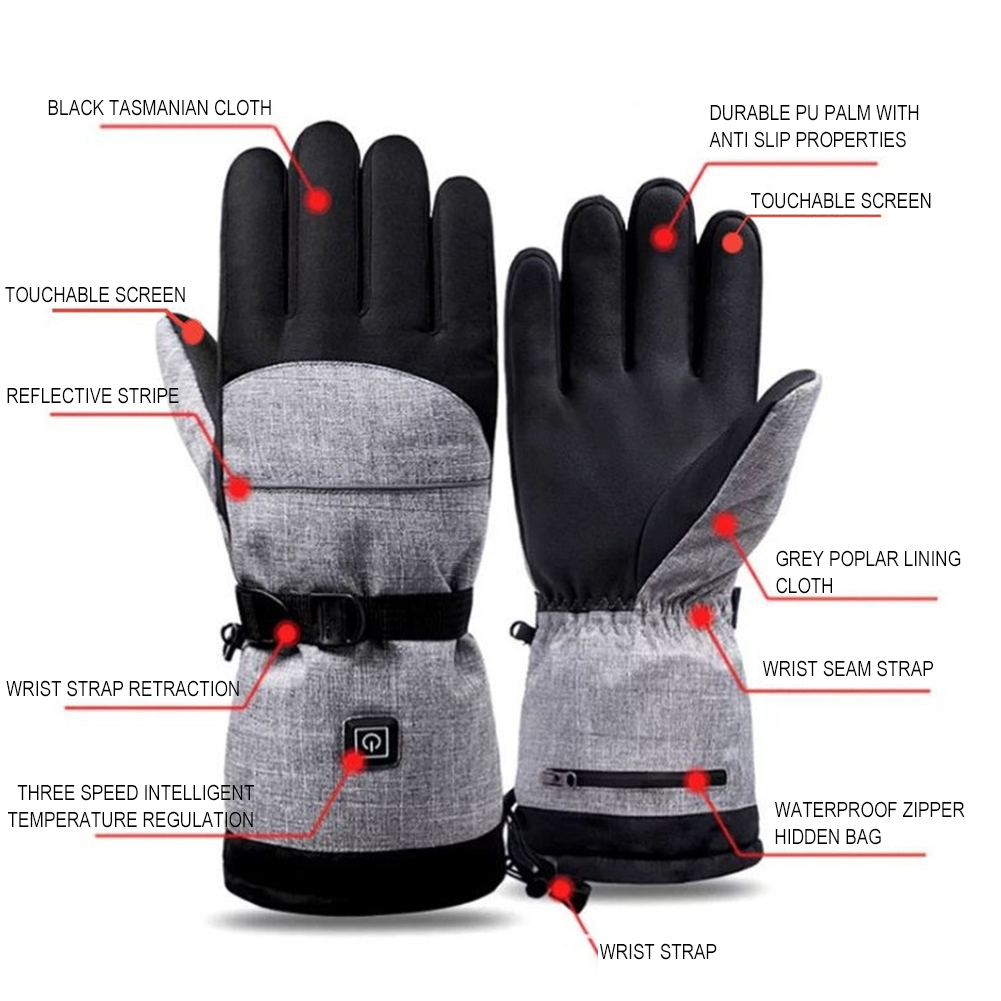 Hand Warmer Electric - 1 par de guantes térmicos eléctricos
