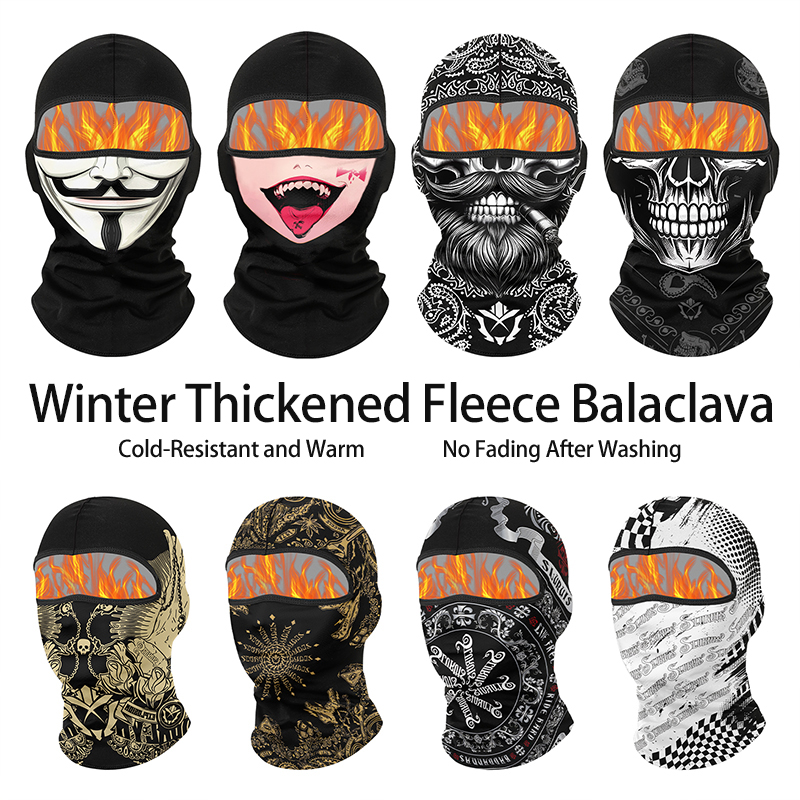 Balaclava Ski Mask - Pasamontañas de terciopelo cálido para invierno,