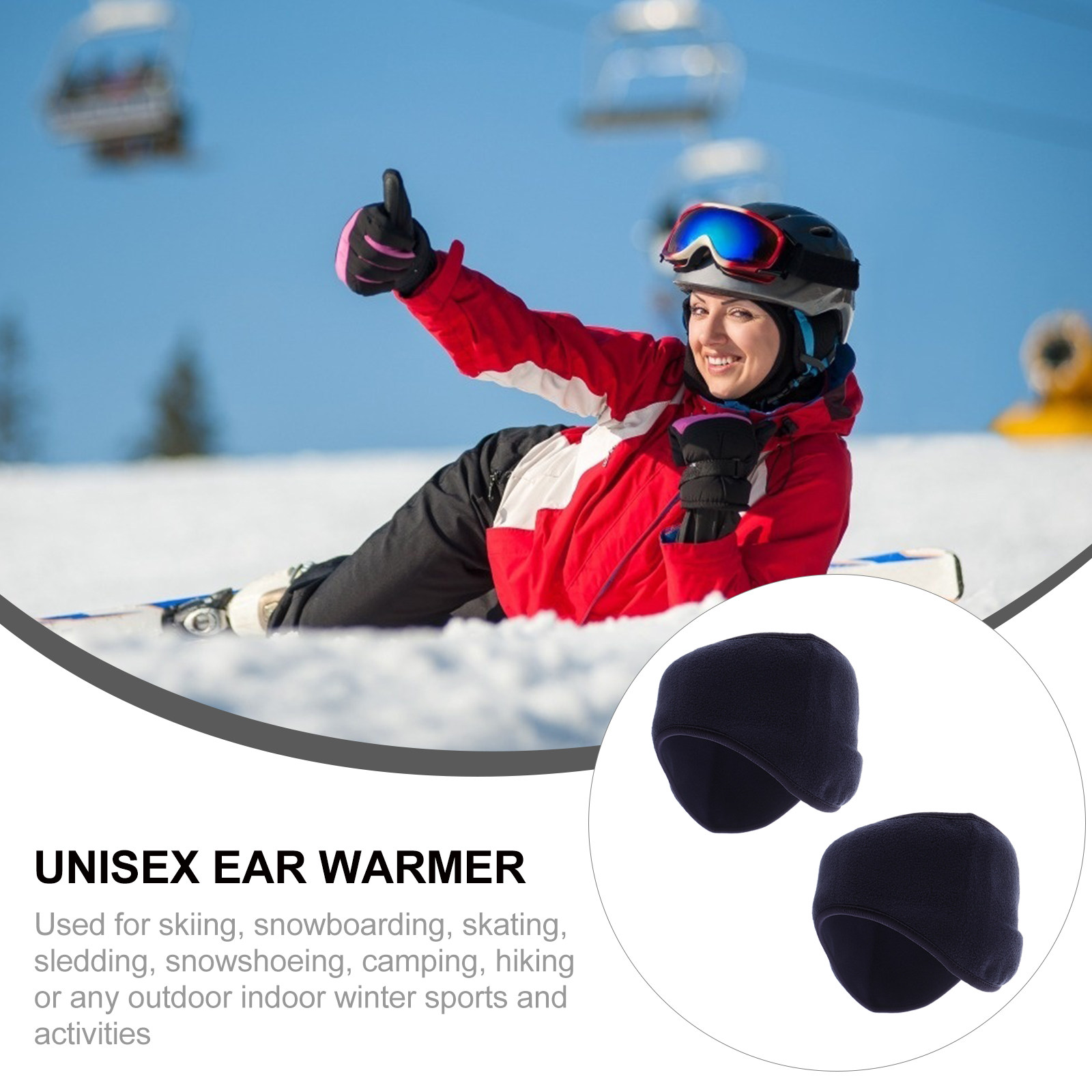 2 Piezas de Diademas Cálidas y - Fleece Ear Warmer Band reseña y precio