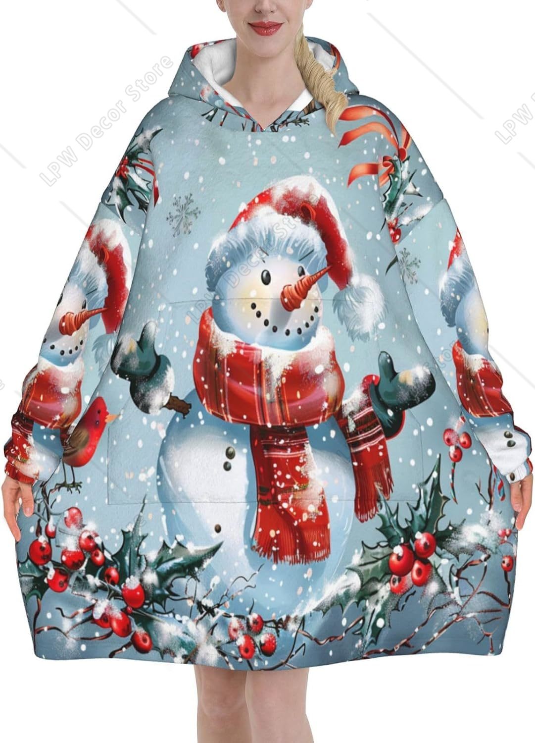 Manta con Capucha de Invierno  - Sherpa Hoodie Fleece reseña y precio