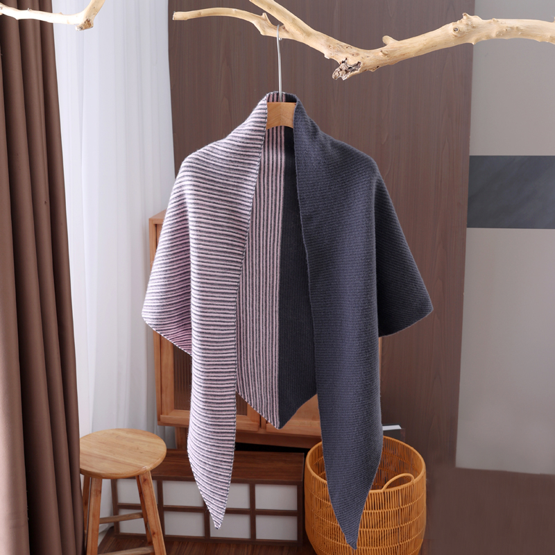 Bufanda triangular tejida de l - Wool Scarf Men reseña y precio