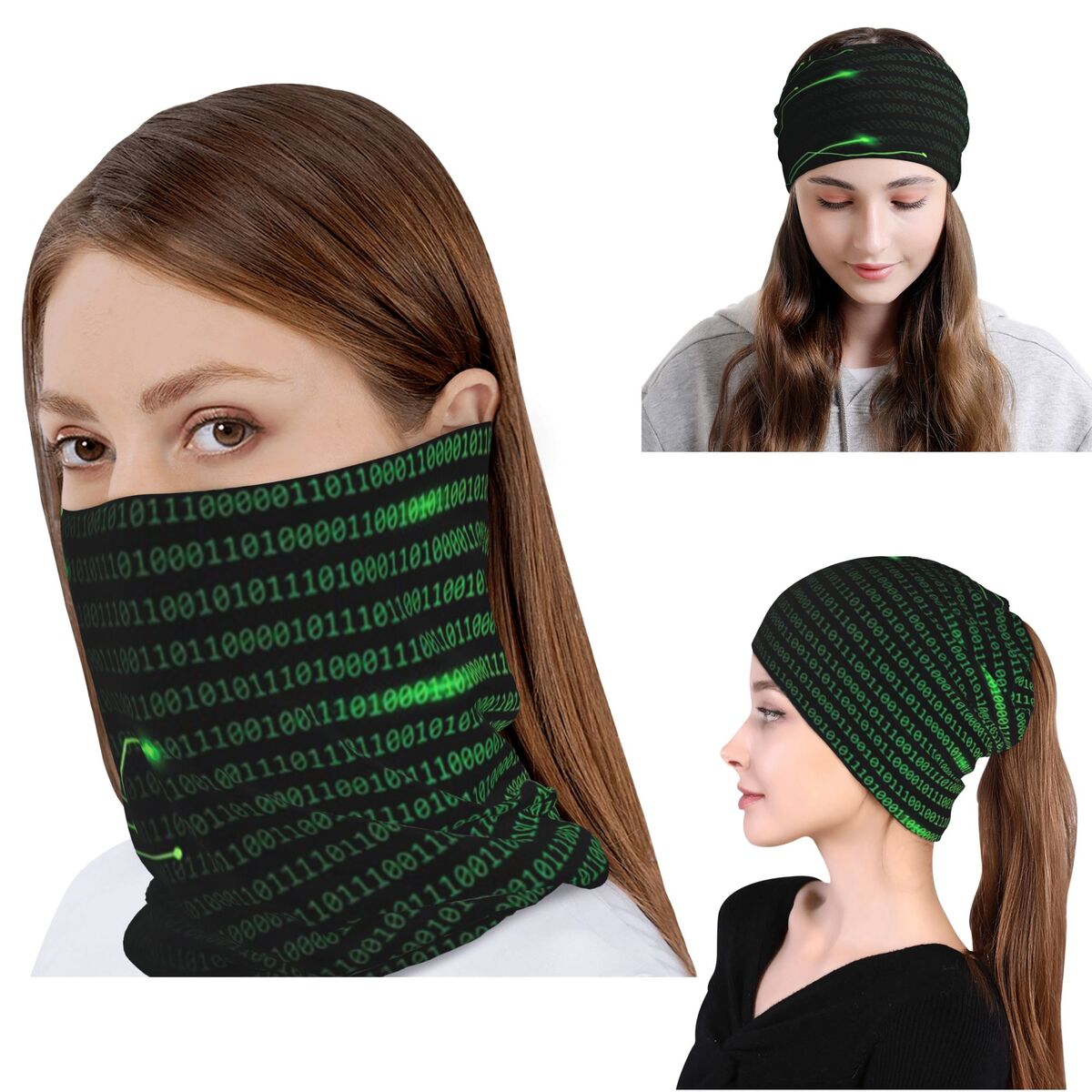 Manta con diseño de código bin - Knit Beanie Hat Warm reseña y precio