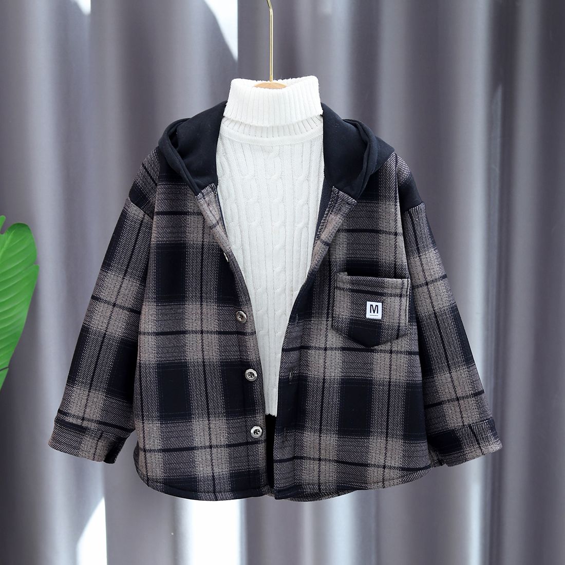 2025 nuevos niños Otoño Invier - Flannel Shirt Lined reseña y precio
