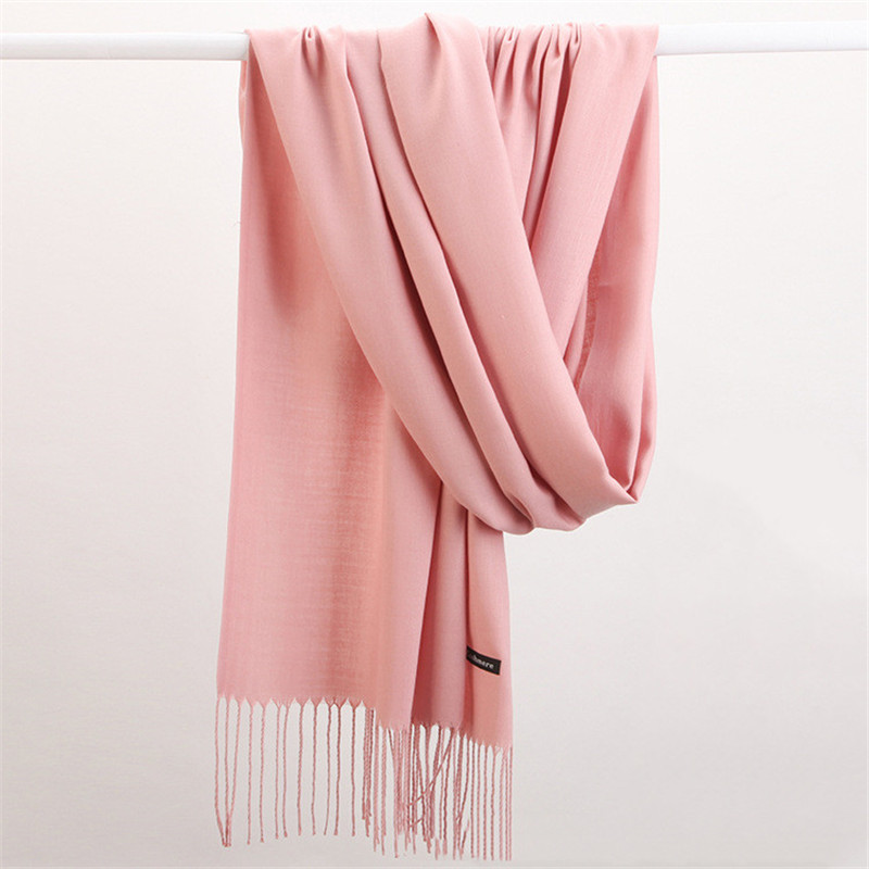 Moda Color sólido 2023 bufanda - Cashmere Pashmina Wrap reseña y precio