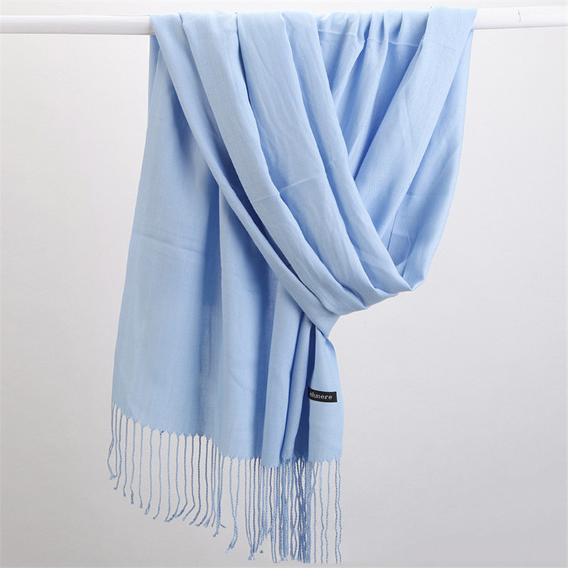 Moda Color sólido 2023 bufanda - Cashmere Pashmina Wrap reseña y precio