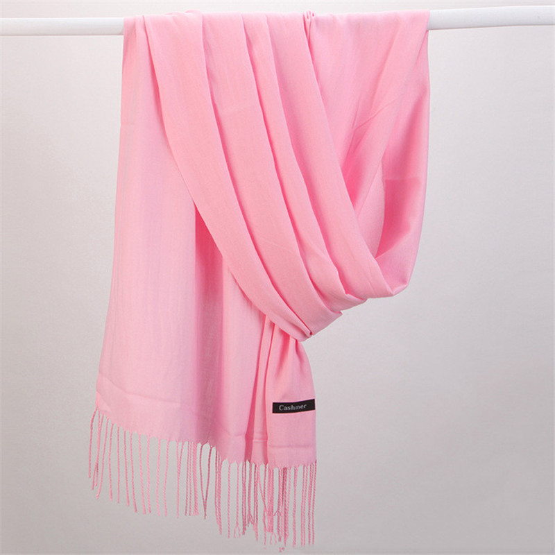 Moda Color sólido 2023 bufanda - Cashmere Pashmina Wrap reseña y precio