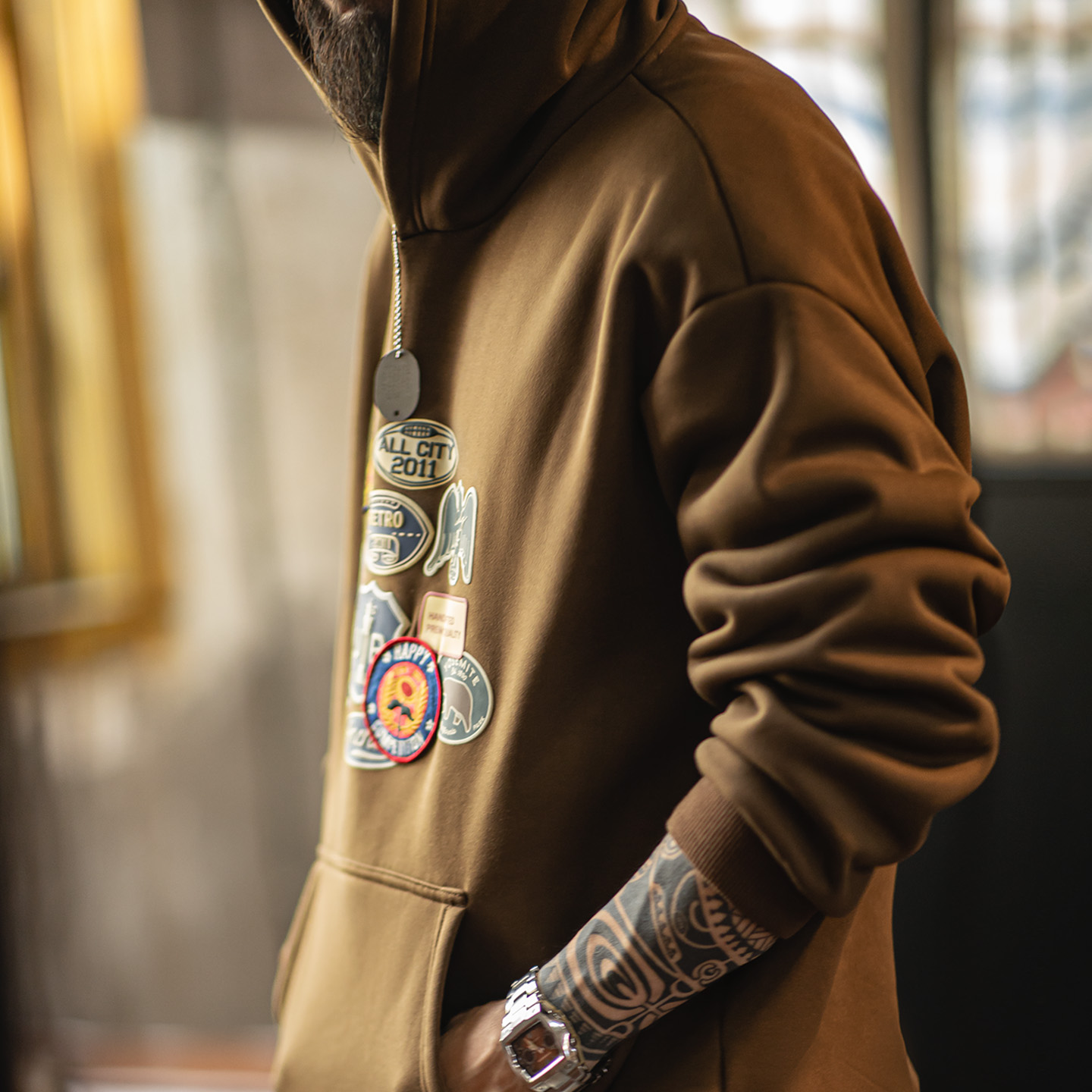 Maden Vintage Sudadera con cap - Sherpa Hoodie Fleece reseña y precio