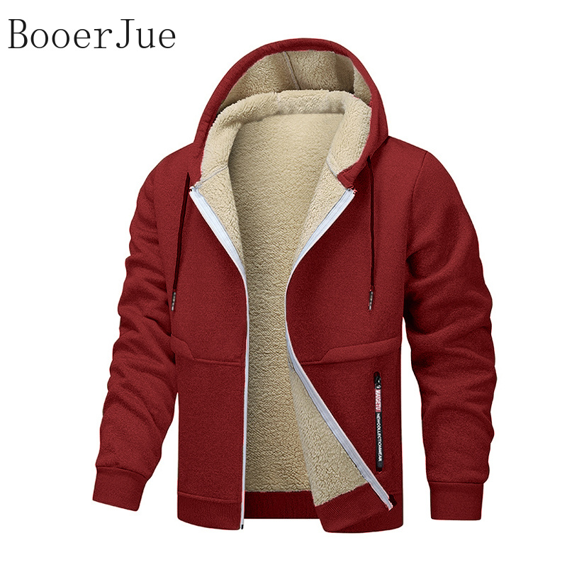Chaqueta con capucha y cremall - Sherpa Hoodie Fleece reseña y precio
