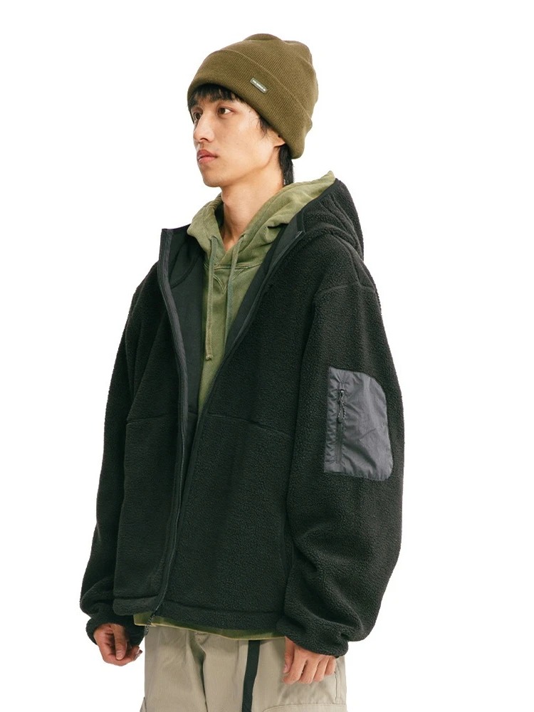 Sudadera con capucha para homb - Sherpa Hoodie Fleece reseña y precio