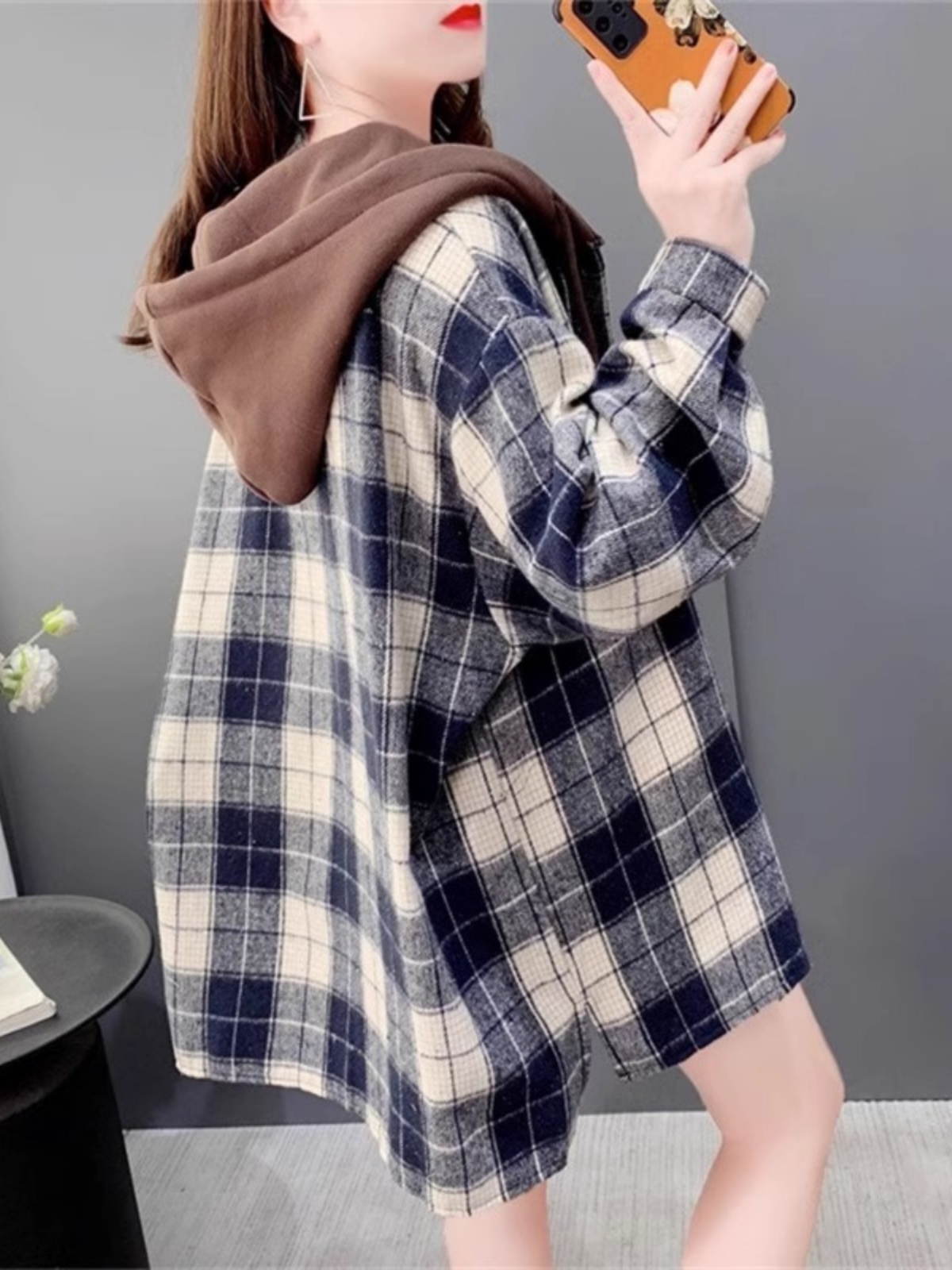 Camisa Chaqueta Oversize de Fr - Flannel Shirt Lined reseña y precio