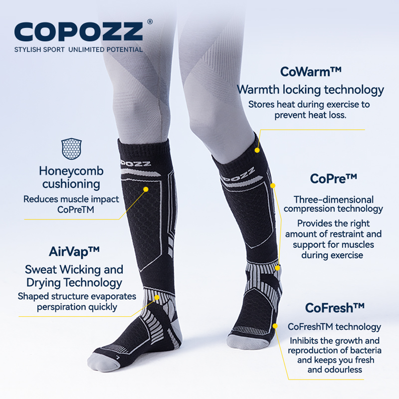 COPOZZ calcetines de esquí de  - Thermal Sock Wool reseña y precio