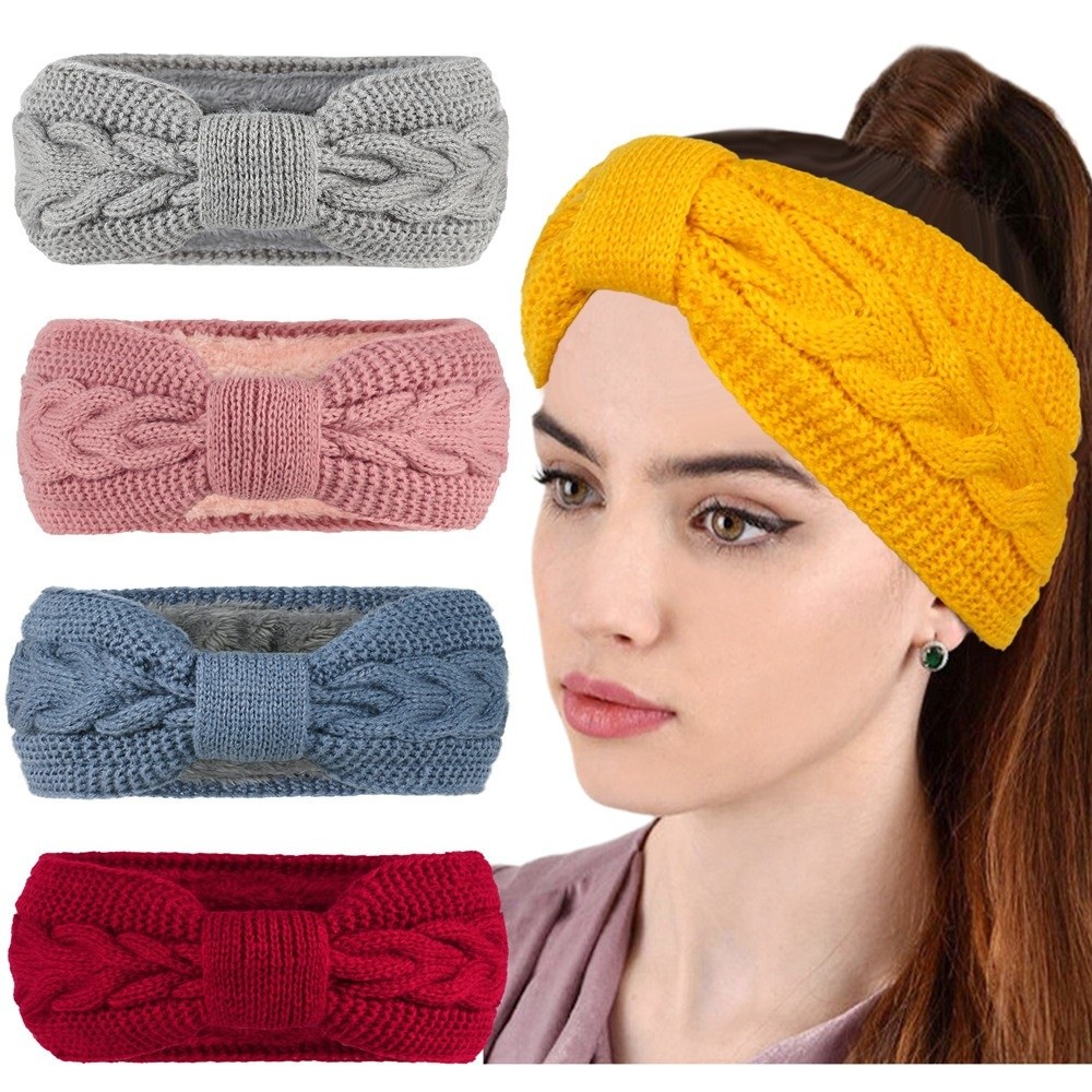 Diademas tejidas de invierno p - Winter Headband Fleece reseña y precio
