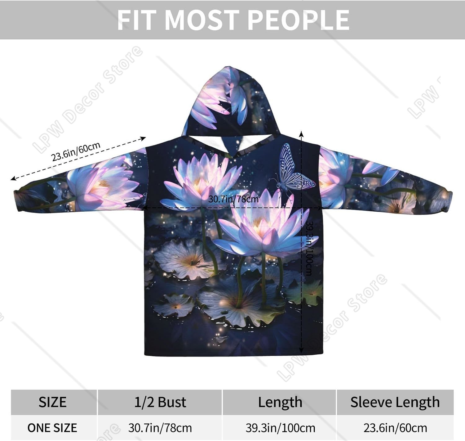 Manta con Capucha de Fantasía  - Sherpa Hoodie Fleece reseña y precio