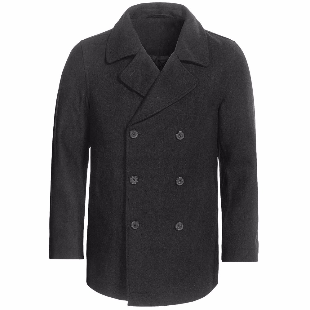 Abrigo de guisante Gris Carbón - Wool Coat Peacoat reseña y precio
