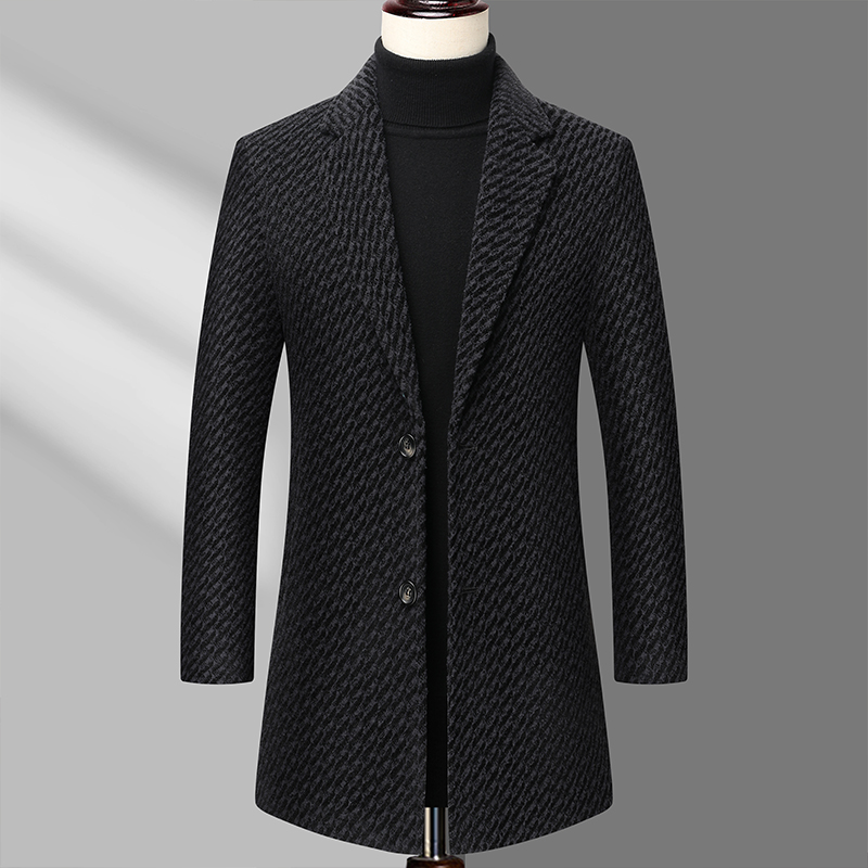 Abrigo largo para hombre, chaq - Wool Coat Peacoat reseña y precio