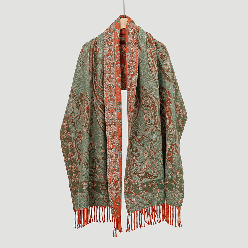 Bufanda de Cachemira Jacquard  - Cashmere Pashmina Wrap reseña y precio