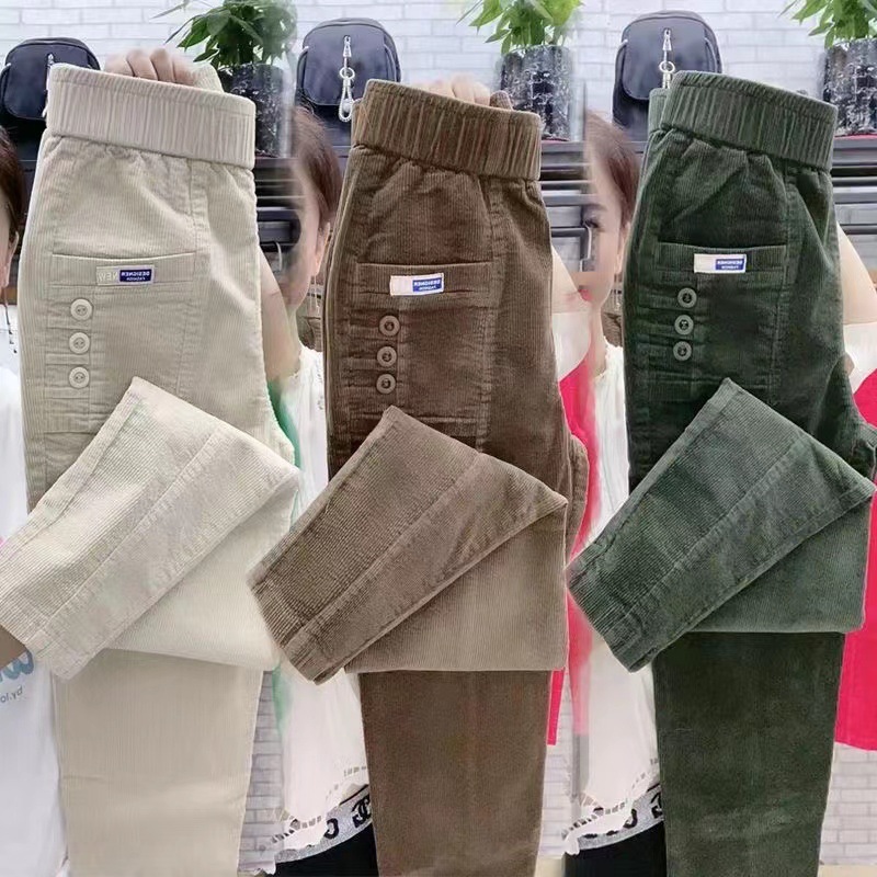 Mujer cálido Primavera Inviern - Corduroy Pant Warm reseña y precio