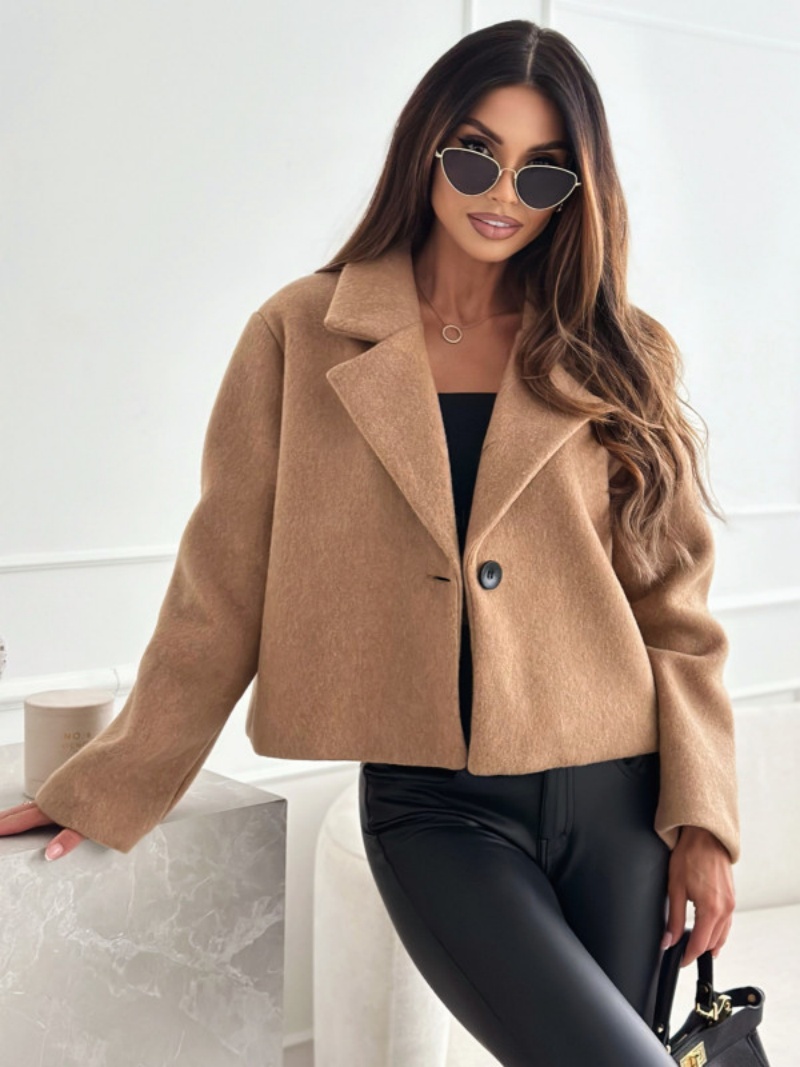 Gabardina recortada para mujer - Wool Coat Peacoat reseña y precio