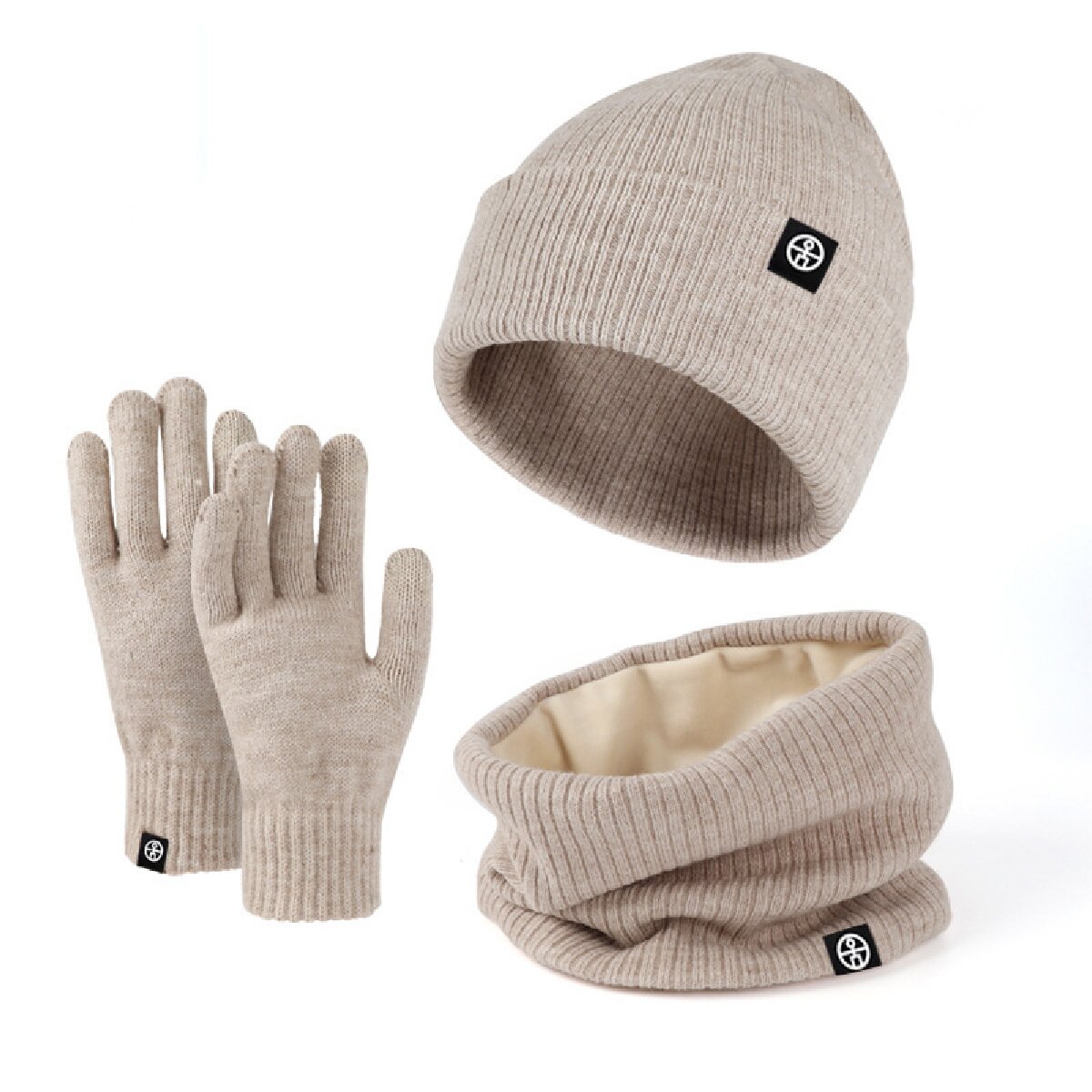 3 uds gorro de invierno guante - Wool Scarf Men reseña y precio