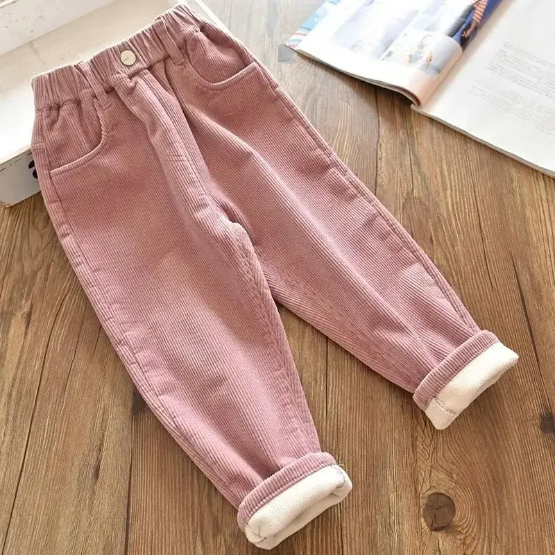 Pantalones de pana para niñas, - Corduroy Pant Warm reseña y precio