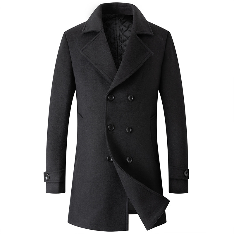 Abrigo de doble botonadura par - Wool Coat Peacoat reseña y precio